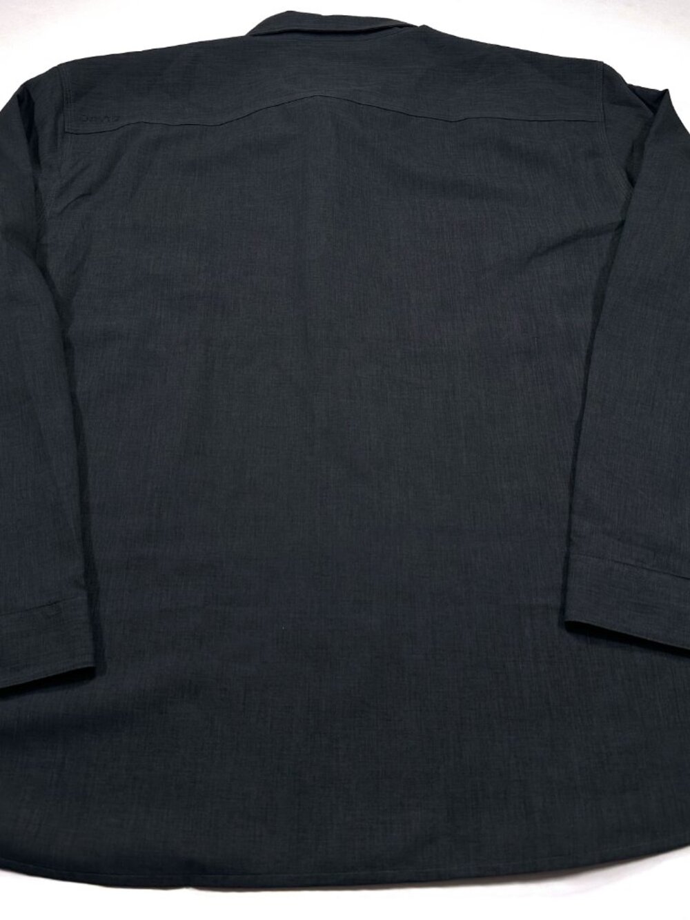 Orvis Tech Chambray Shirt XL Active Fit Black Gray EOTECH 2nd Amendment 2A - Picture 5 of 5
